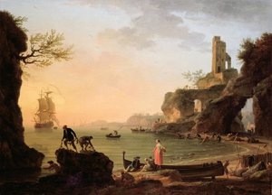Gün Batımı, Ağlarını Çeken Balıkçılar, 1760